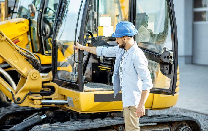 plant machinery for sale - man on a dozer